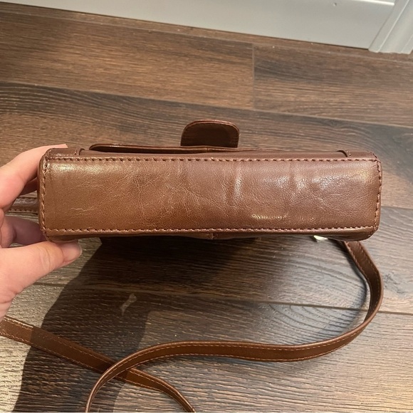 Ashwood Brown Leather Adjustable Crossbody Bag/Purse OS - Picture 7 of 15